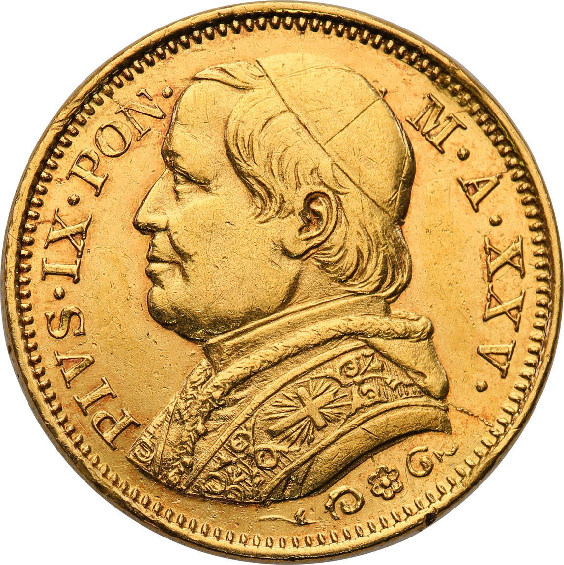 Watykan. Pius IX. 20 Lirów 1870